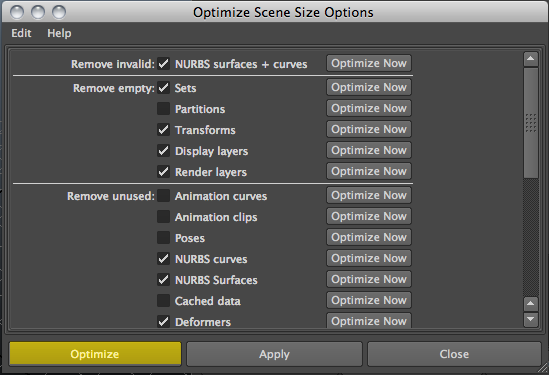 optimize options