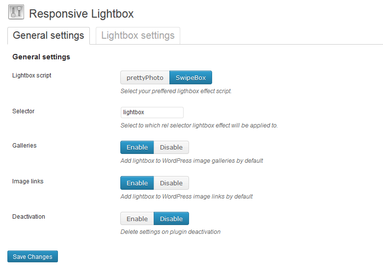 wordpress responsive lightbox