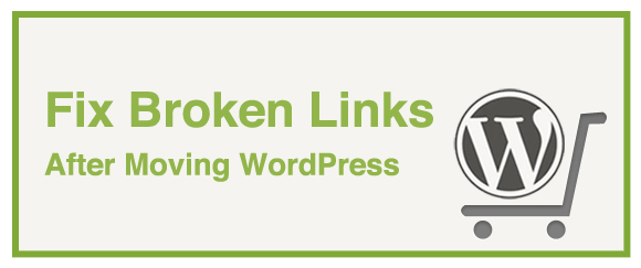 fix broken links after moving wordpress