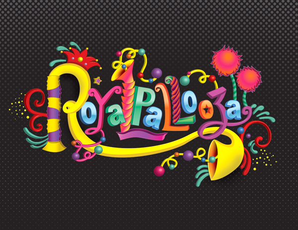 Royalpallooza Typographic Illustration