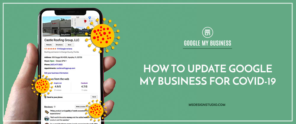 How to update GOOGLE MY BUSINESS COVID-19