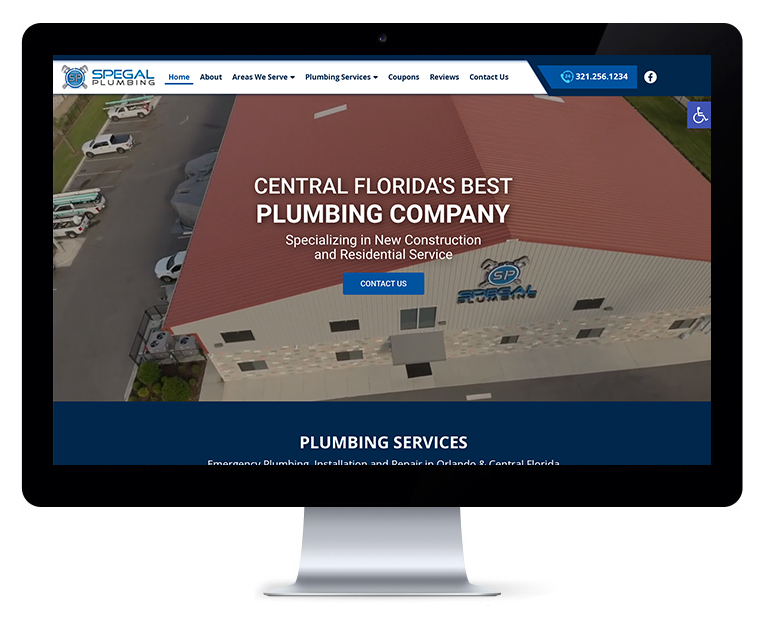 Orlando Web Design Spegal Plumbing