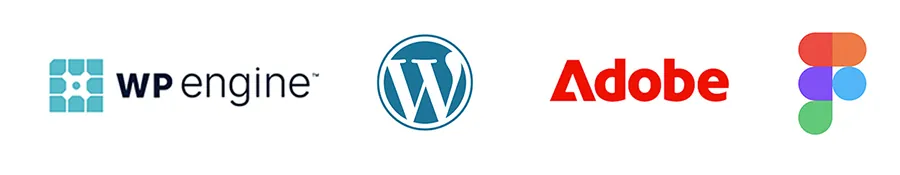 partners- wpengine, wordpress,adobe,figma
