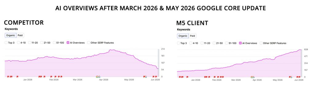 AI overviews after may google update
