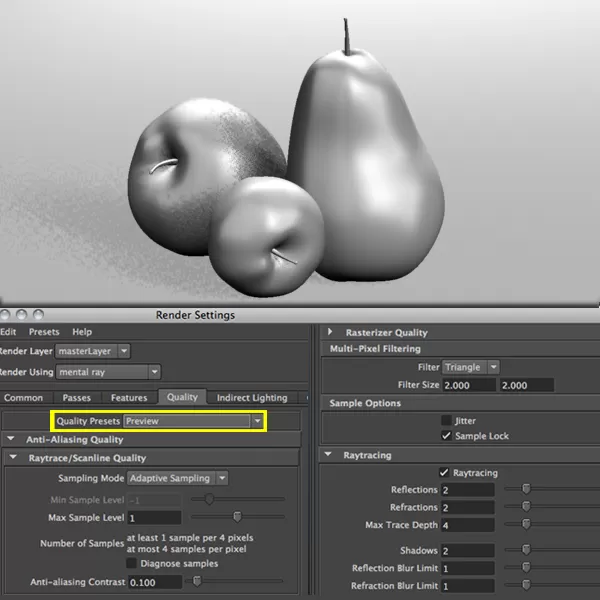 mental Ray_preview_quality