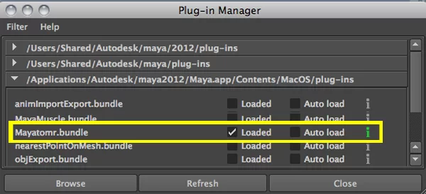 load mental ray