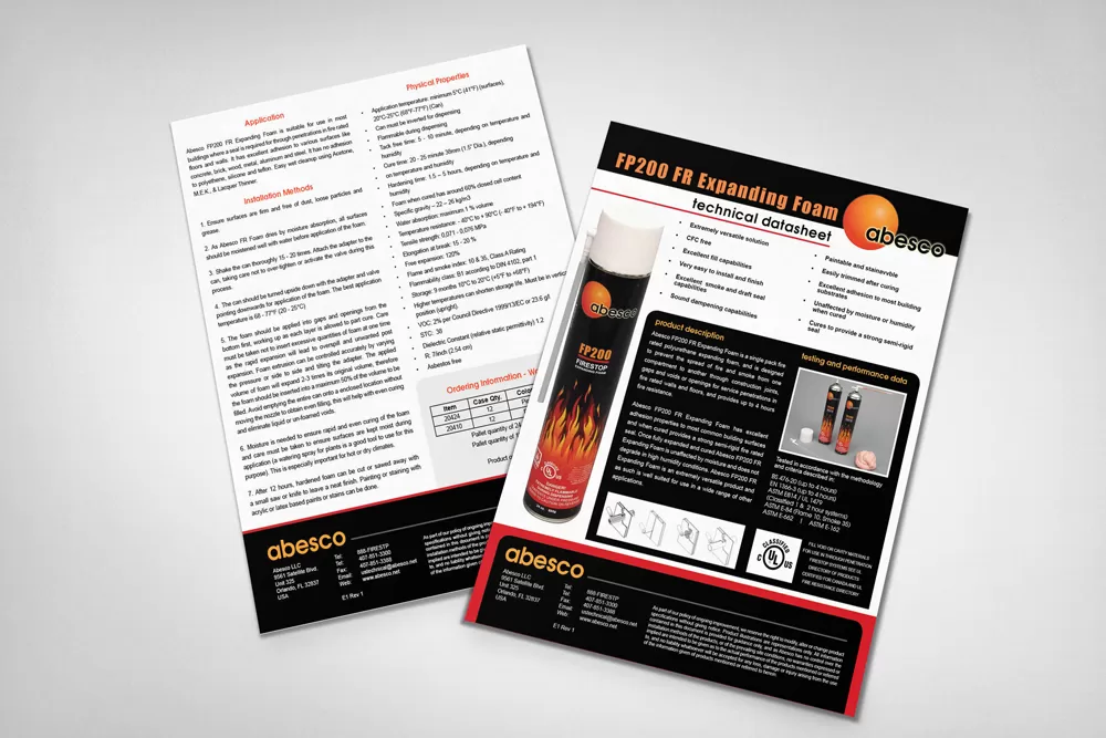 Expanding Foam Flyer