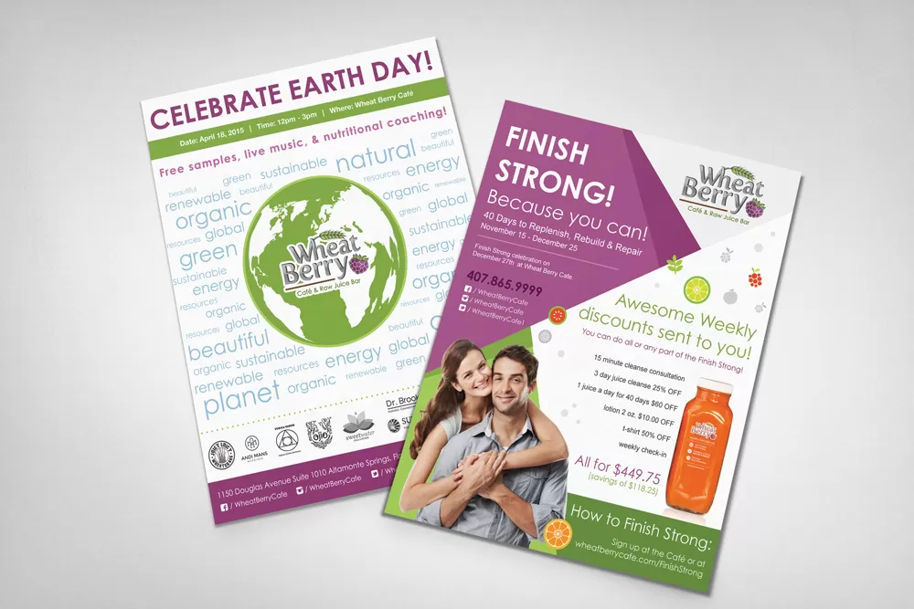 Finish Strong & Earth Day Flyer