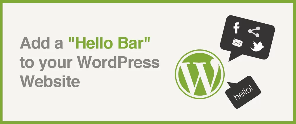 free hello bar wordpress plugin