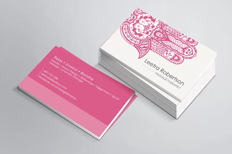 Massage Therapist Business Card