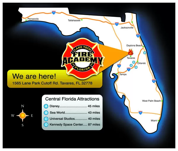 Technical College Map Illustration