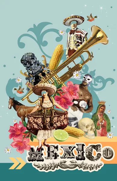 Mexico Vintage Photomontage