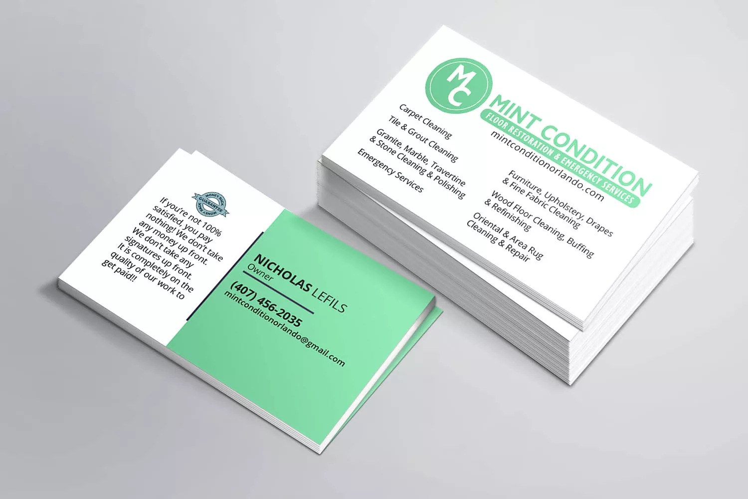 Floor Restoration Services Business Card