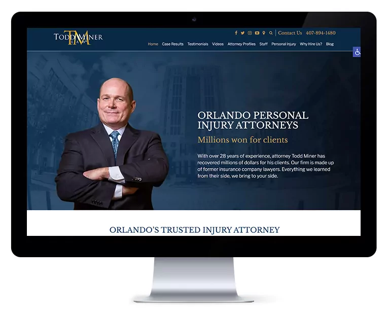 Orlando Web Design Todd Miner Law